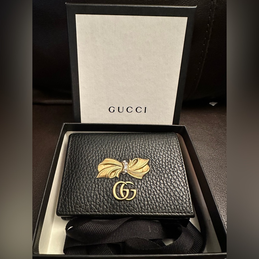 Authentic GG MARMONT CARD CASE WALLET